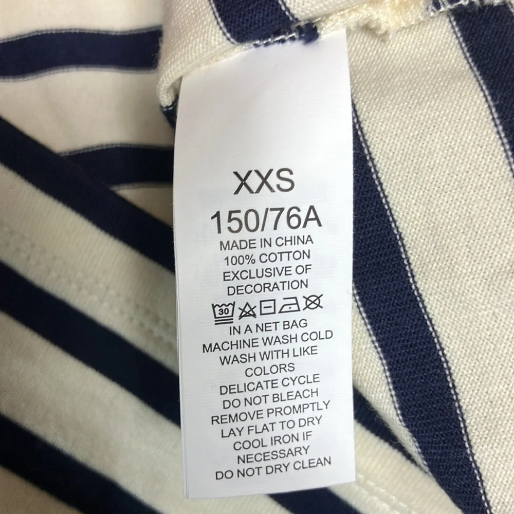 Kate Spade Poplin Collar Striped Tee Dress‎ Women’s size XXS